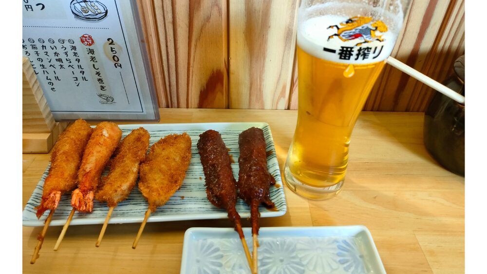 みそ串カツとヒレ串と海老串