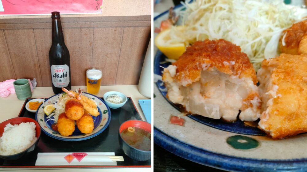 カニクリームコロッケ定食