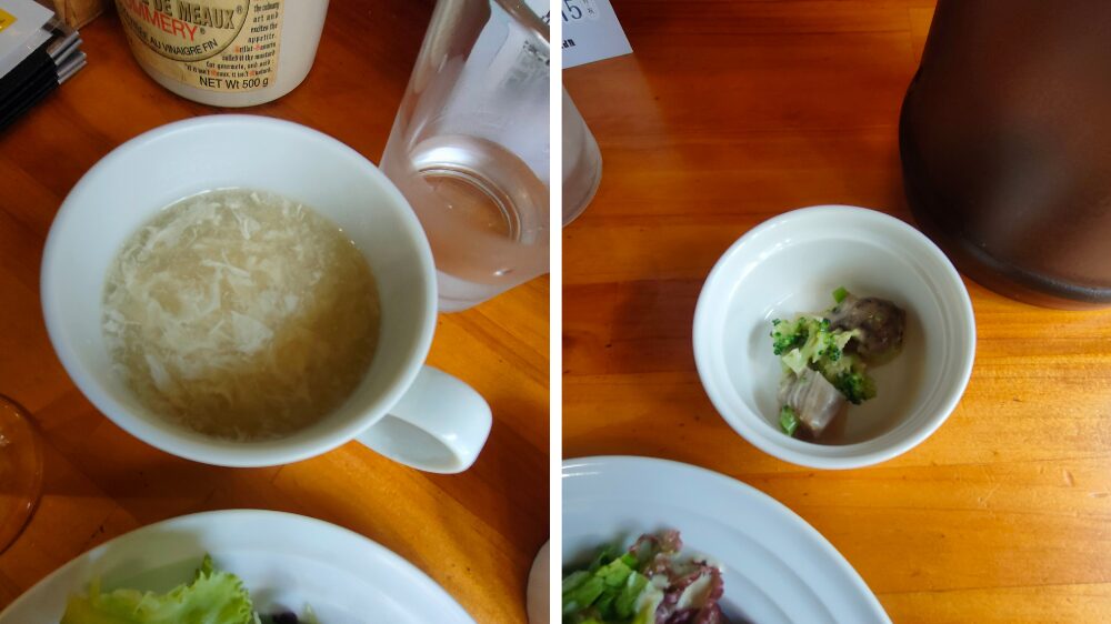 スープと前菜