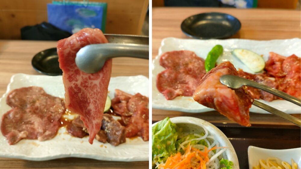 和牛カルビとハラミ