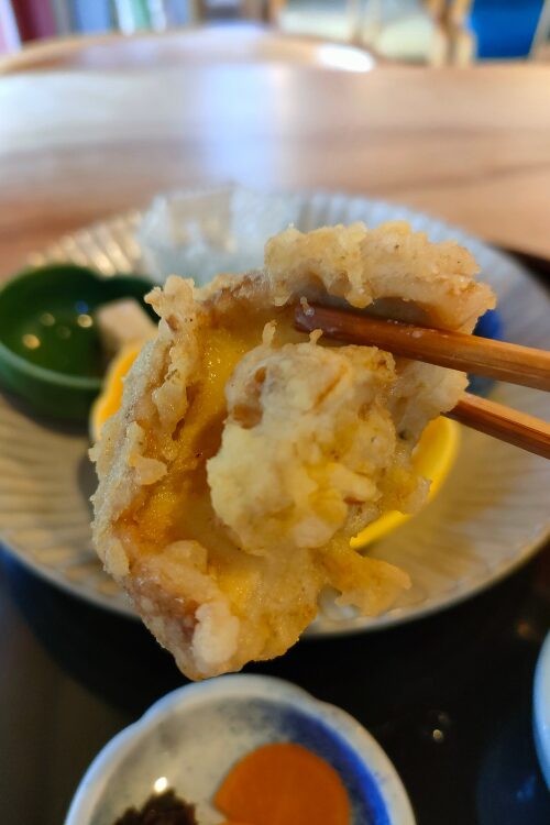 松平しいたけの天ぷら