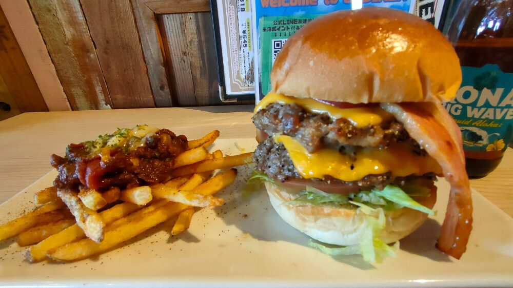 66DINERバーガーのポテトセット