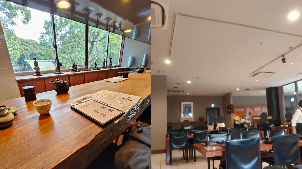 カウンター席とテーブル席