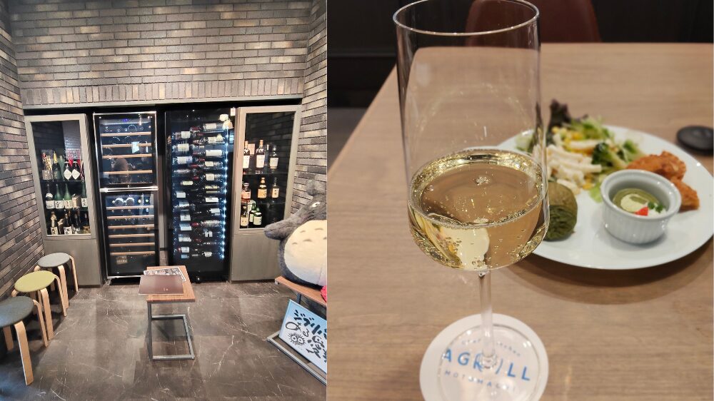 ワインクーラーとスパークリングワイン