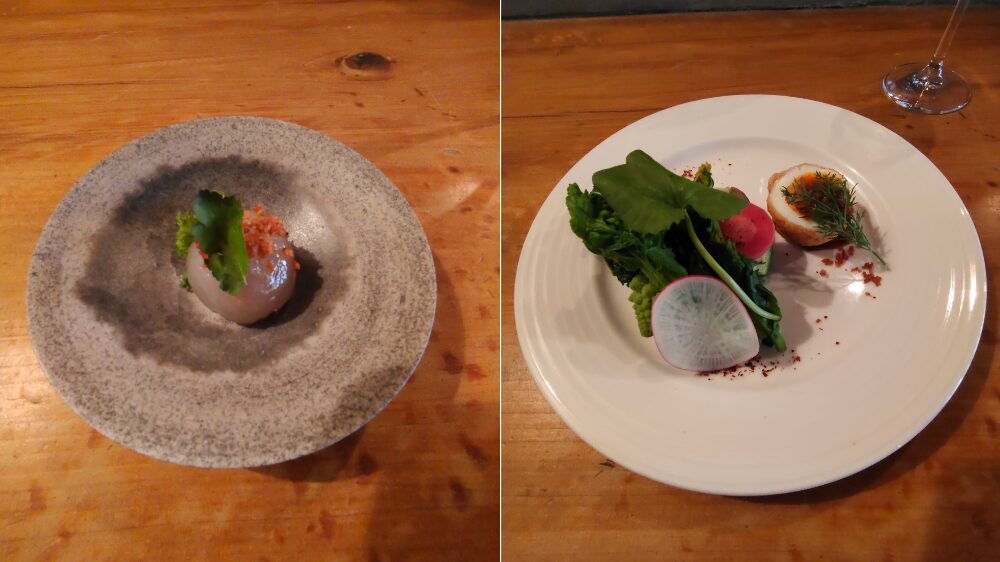 サークーサイムー（写真左）とナムプリッククアサーイ・カイルーククイ（写真右）