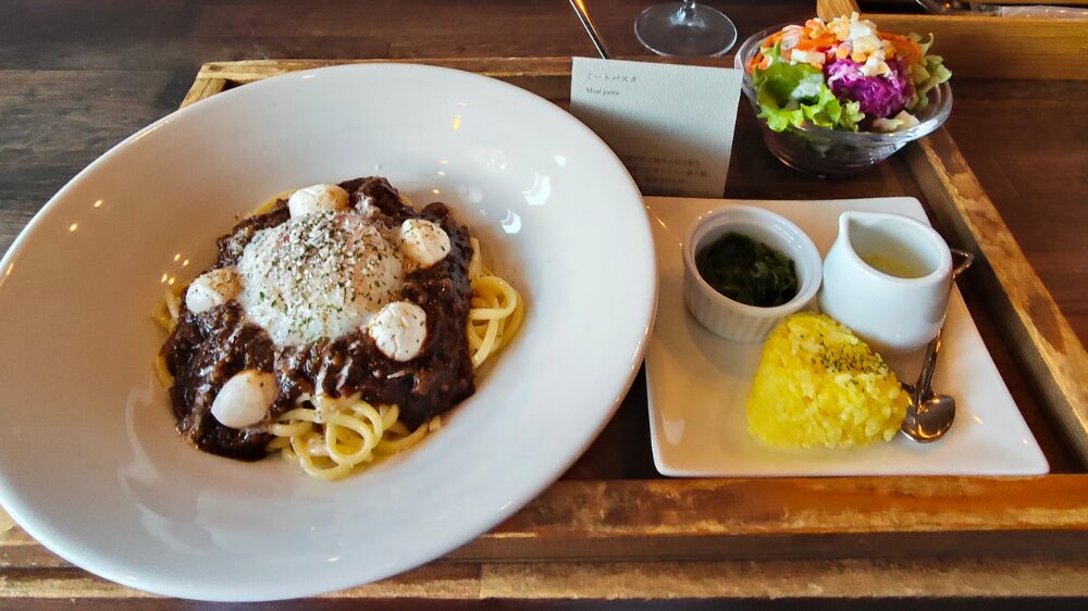 みーとまん153の安城和牛のミートパスタ