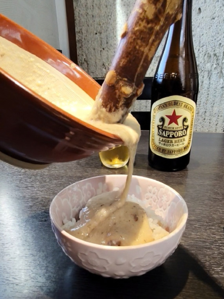 麦飯と自然薯